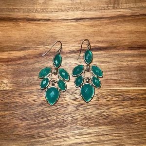 Kendra Scott green Jeanine earrings
